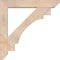 Ekena Millwork Merced Slat Smooth Bracket w/ Offset Brace, Douglas Fir, 7 1/2"W x 44"D x 44"H BKT0806X44X44MRC06SDF - alternate 3